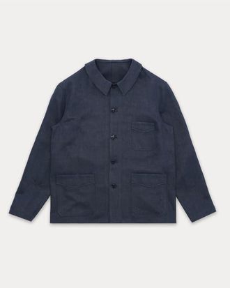 Fortela Boulevard Linen Jacket in Blue at Nordstrom, Size Xx-Large Eu