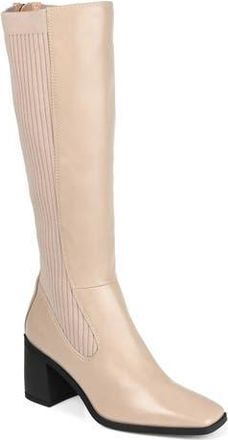 Journee Collection Winny Tall Boot in Taupe at Nordstrom Rack, Size 11