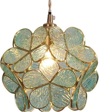 OEM L&aacute;mpara De Techo Estilo Tiffany - Cristal Con Dise&ntilde;o De Flor De Cerezo - 21 Cm