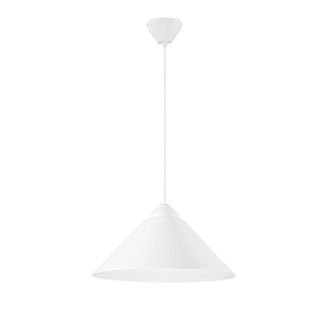 Luce-Ambiente-Design Bigbang Suspension in Metal with White Cone Diffuser
