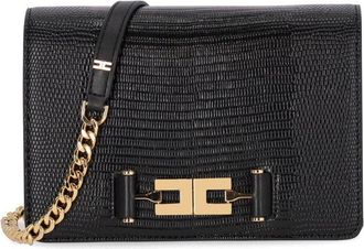 Elisabetta Franchi BORSA A TRACOLLA NERA ELISABETTA FRANCHI