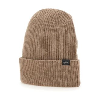 Woolrich Accessories, male, Brown, M, Ribbed Knit Beanie