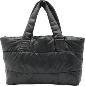Chanel Pre-owned Vintage Tote Bag - Dames - Vintage Shopper - Zwart - ONE Size - Leer - Vintage