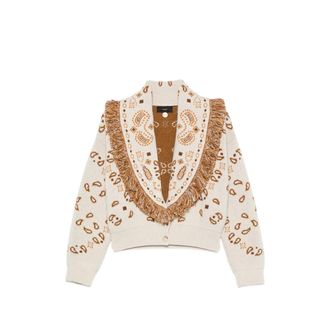 Alanui Paisley-pattern Fringed Jacket