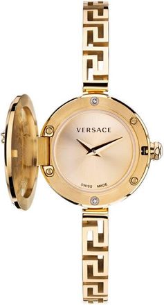 Versace Medusa Secret Bracelet Watch, 25mm in Gold at Nordstrom
