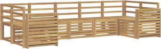 vidaXL Conjunto De Sof&aacute;s De Exterior 7 Uds. Blanco Vidaxl