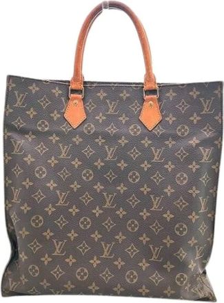 Louis Vuitton Pre-owned Tote Bags, female, Brown, Size: ONE SIZE Pre-owned Sac Plat Monogram Tote Bag