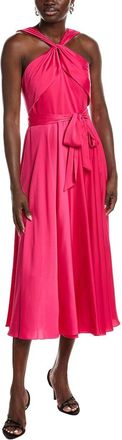 Badgley Mischka Halter Day Midi Dress