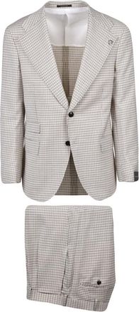 Gabriele Pasini Giacca Stondata - Heren - Pakken - Beige - Maat: L Zijde