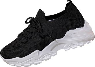 Generic Slip on Trainers Womens Slip on Shoes Women All Thick Sole Mesh Breathable High Top Sports Casual Womens Shoes Ladies Sneakers Size 7 Ladies Sneakers 