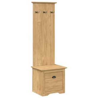 vidaXL Gabinete De Pasillo Bodo Marr&oacute;n Miel 50 X 40 X 156,7 Cm Vidaxl