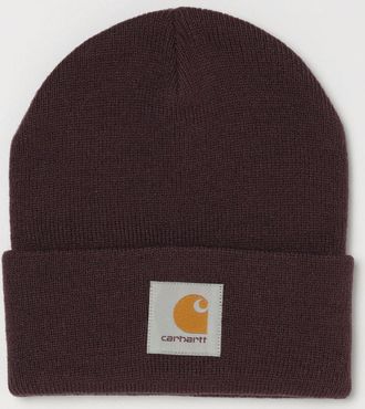 Carhartt Work in Progress Berretto beanie in acrilico con risvolto e logo ricamato