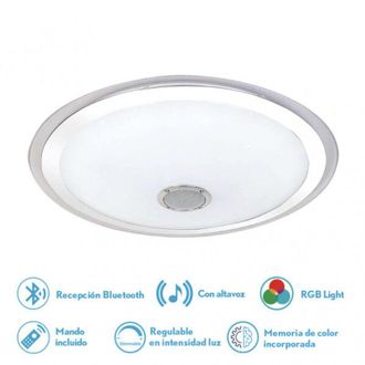 Fabrilamp Fabrilamp - Plafon Magallanes 72w 3 Color+rgb 10x53x53 Cm Bluethooth 5760lm.reg.intens.y C.remoto C/memoria
