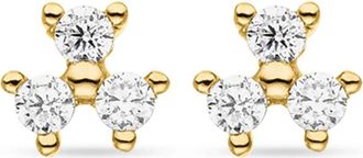 VEYNOU 14kt yellow gold Fleur diamond stud earrings - unisex - Diamond/14kt Recycled Yellow Gold - One Size