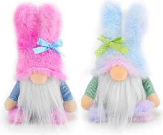 OEM Decoraci&oacute;n De Gnomos De Pascua, 4 Piezas - Para Repisa De Chimenea, Sof&aacute; Y Pastel