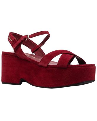 Ferragamo Strappy Suede Sandal