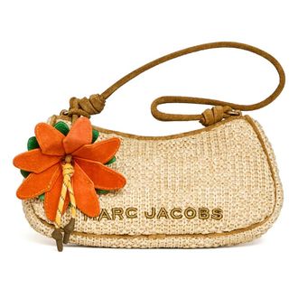 Marc Jacobs Shoulder Bags, female, Beige, Size: ONE SIZE Summer Woven Charm Shoulder Bag