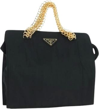 Prada Pre-owned Handbags, female, Black, Size: ONE SIZE Pre-owned Vintage Hand Bag