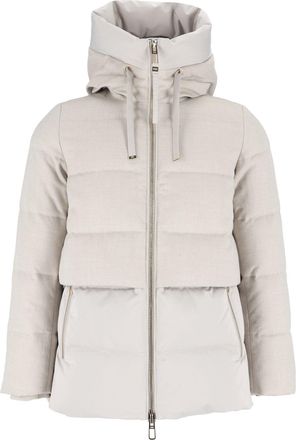 Duno Padded Quilted Jacket With High Collar And Hood
