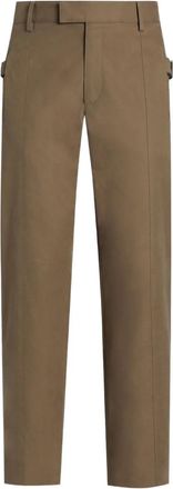 Dolce & Gabbana Pantaloni in cotone con banda laterale - Marrone