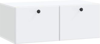 vidaXL Mueble De Tv De Pared 78,5 X 41 X 30 Cm Blanco Vidaxl
