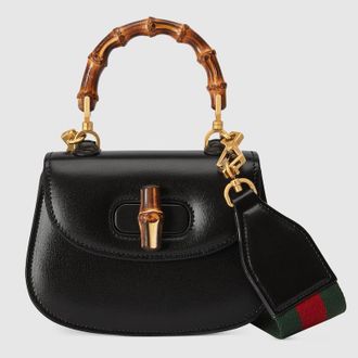 Gucci Bamboo 1947 Mini Bag, Black, Leather