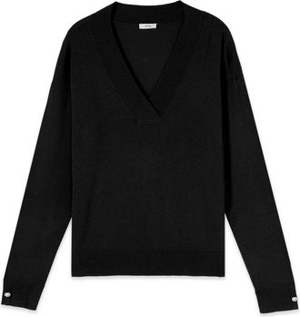 Oltre Maglione Scollo a V - - Knitwear - Donna - Nero - 2XL