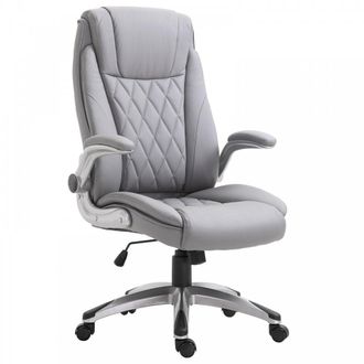 Carter's Vinsetto Executive Office Chair Sleek Ergonomic PU Leather 360-&brvbar; Rotation W/ Headrest In Grey - CARTER | TJ Hughes