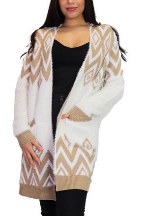 Papillon Global Knit Cardigan In Beige