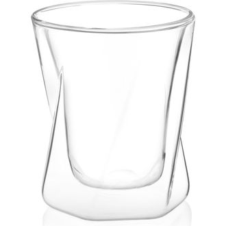 JoyJolt Lacey Double Old Fashioned Glass - Set of 4 in Clear at Nordstrom Rack