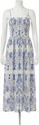 Z Supply Nadine Palm Maxi Dress In Nautical Cobalt Blue