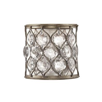 Netlighting Lucia 1 Light Indoor Wall Light Burnished Silver E14