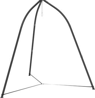 OUTSUNNY Soporte silla colgante 230x230x210 cm negro
