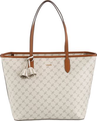 Joop Shopper JOOP cortina 1.0 shopper lhz, Damen, Gr. B/H/T: 36cm x 29cm x 17cm, weiss (sanftes wei&szlig;), Lederimitat, bedruckt, Taschen Shopper, Damen Handta