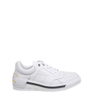 Fendi White Logo Leather Sneakers