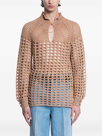 Valentino Garavani crochet sweater - Orange