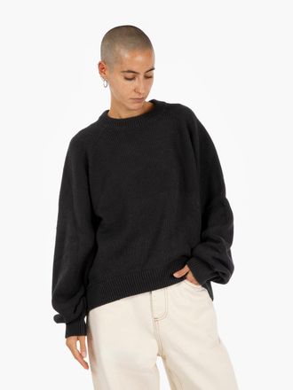 Ymc You Must Create Maglione girocollo in cotone nero