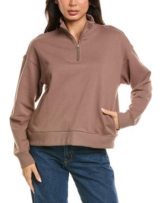 Splendid Goldie Mock Neck 1/4-Zip Sweater