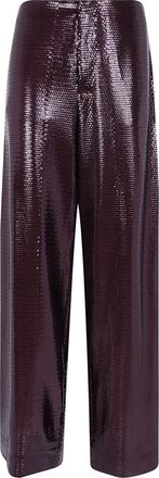 Alberta Ferretti Trousers Paillettes Su Jersey