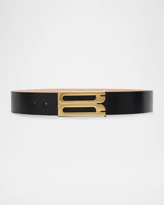 Victoria Beckham Jumbo Dorian Leather Belt