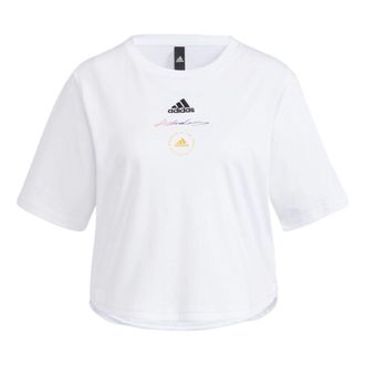 adidas (WMNS) adidas UST T-Shirt Asia Sizing White Black HE9983