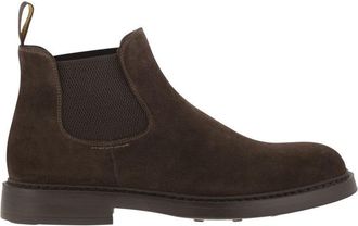 Doucal's Brown Suede Chelsea Boot With Elasticated Sides