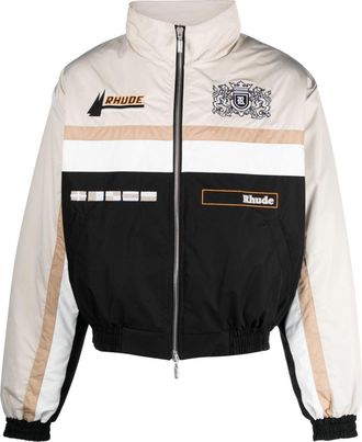 Rhude Yachting bomber jacket - men - Nylon/Lyocell/Polyester - L - Neutrals