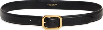 Nili Lotan Anais Leather Belt in Black at Nordstrom, Size 70