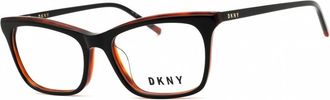 DKNY Ladies Black Rectangular Eyeglass Frames DK5046