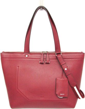 Bally Leather Handbag Shoulder Bag (Pre-Owned)