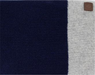 Eleventy Sjaal met twee kleuren - Heren - Wintersjaals - Blauw - ONE Size - Accessoires