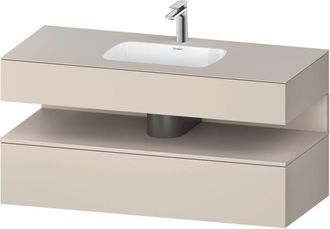 Duravit Qatego Lavabo Encastrado Con Base De Lavabo Consola, - Duravit