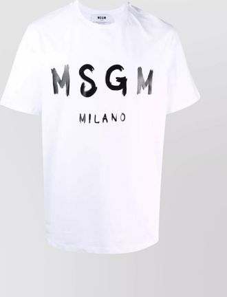 Msgm cotton logo-print t-shirt