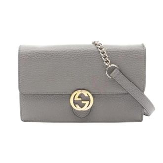 Gucci Pre-owned Cross Body Bags, female, Gray, Size: ONE SIZE Pre-owned Vintage Shoulder Bag